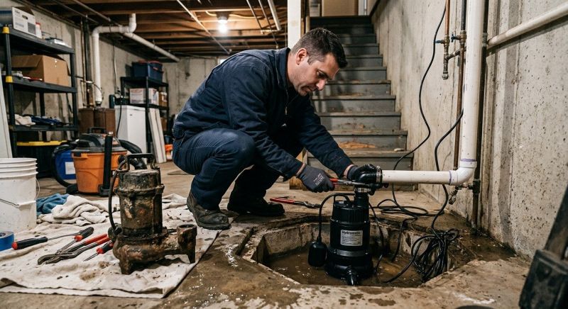 Sump Pump Installation in Framingham, MA