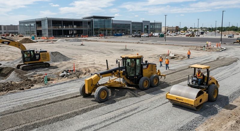 Parking Lot Excavation in Katy, TX