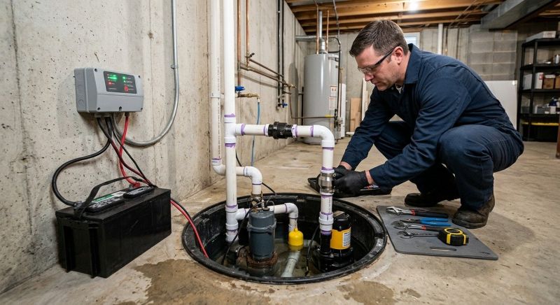 Sump Pump Plumbing in Des Moines, IA